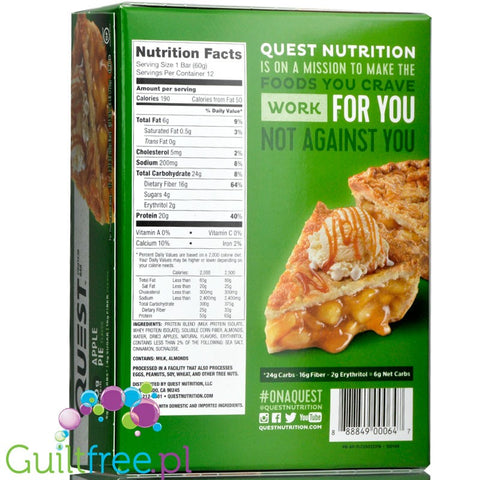 Quest Bar Protein Bar Apple Pie