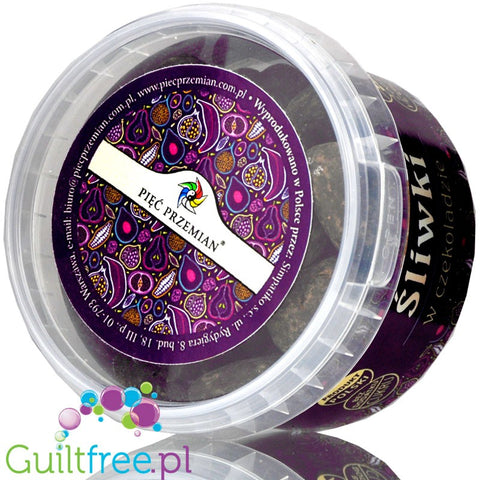 Santini, plums in dark chocolate with erythritol