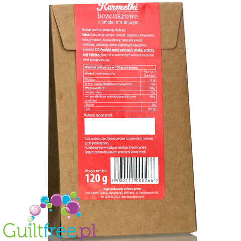 Karwit sugar free raspberry hard candies