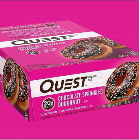Quest Bar Chocolate Sprinkled Doughnutprotein bar