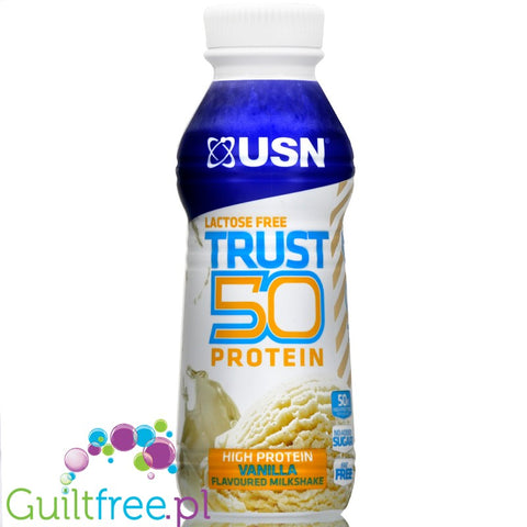 USN Trust Vanilla - lactose & sugar free shake 50g protein