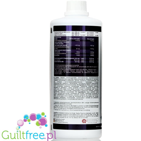 Vital Drink Blackcurrant  sugar free concetrate with L-carnitine