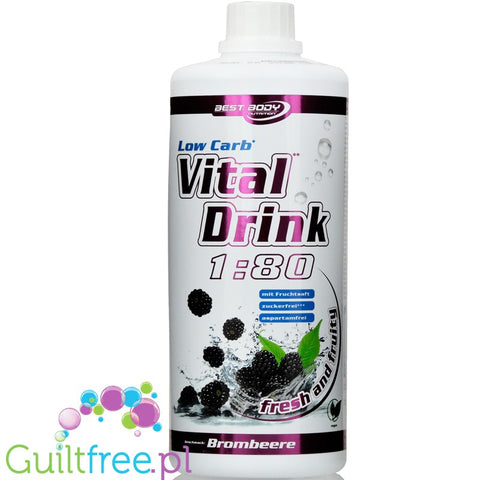 Vital Drink Blackberry sugar free concetrate with L-carnitine – Guiltfree