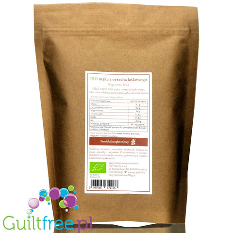 Grapolia organic highly defatted hazelnut flour