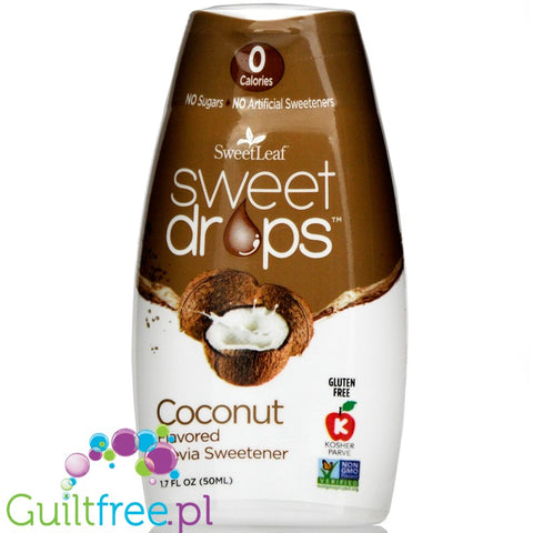 SweetLeaf Sweet Drops Stevia Sweetener, Coconut Flavored  (50 ml)