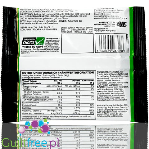 Optimum Nutrition Gold Standard 100% Plant, Chocolate
