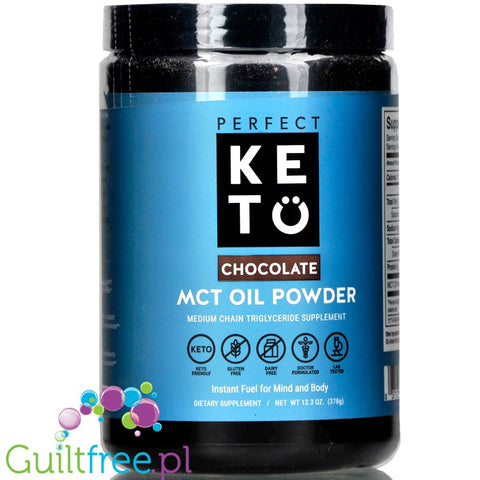 Perfect Keto MCT Oil Powder, Chocolate 13.3 oz (378g)