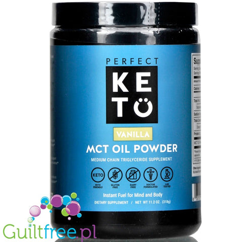 Perfect Keto MCT Oil Powder, Vanilla 11.2 oz (318g)
