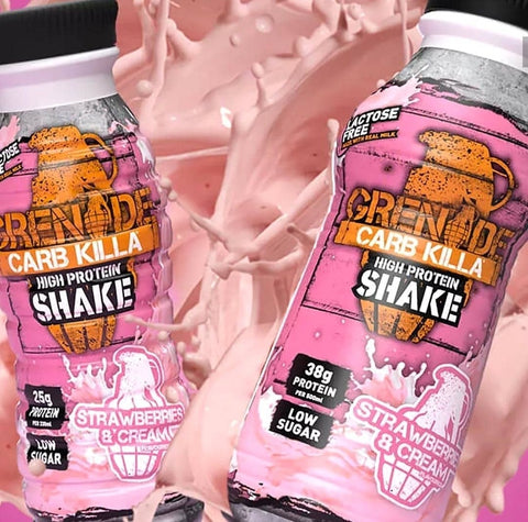 Grenade Carb Killa Strawberries & Cream RTD protein shake 330ml