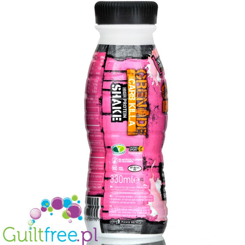 Grenade Carb Killa Strawberries & Cream RTD protein shake 330ml