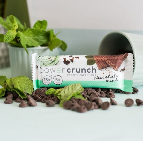 Power Crunch Mint & Chocolate - protein wafer with stevia