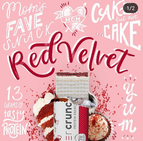 Power Crunch Red Velvet Protein Waffer