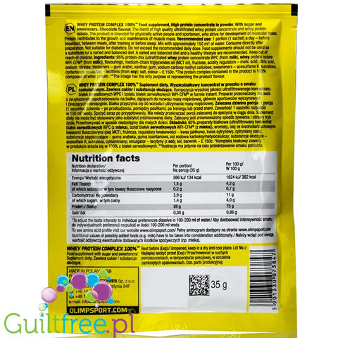 Olimp Whey Protein Complex Strawberry, sachet