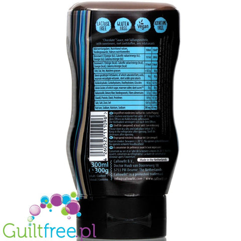 Callowfit  Chocolate 300ml - fat free, low carb, no aded sugar sauce