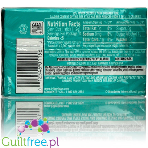 Trident Minty Sweet Twist sugar free chewing gum