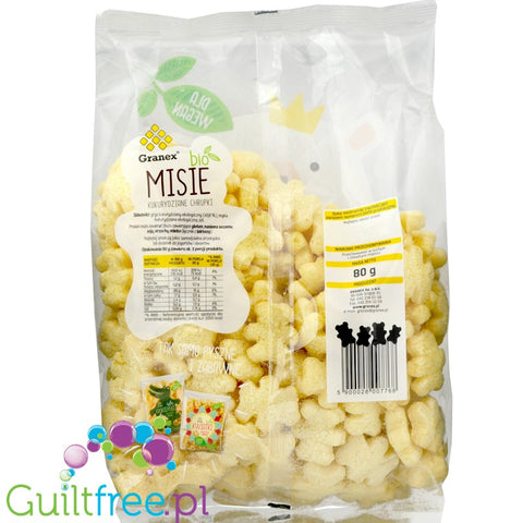 Granex BIO low calorie corn puffs, Bear shape