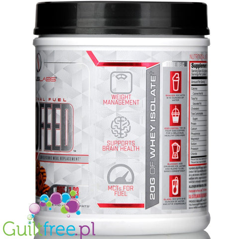 Purus Labs Ketofeed, Samoa Chocolate Cream - low glycemic meal replacement 21.3 oz