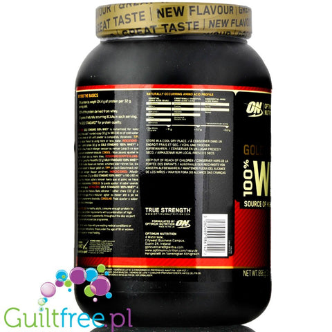 Optimum Nutrition, Whey Gold Standard 100% 0,9kg Chocolate Hazelnut