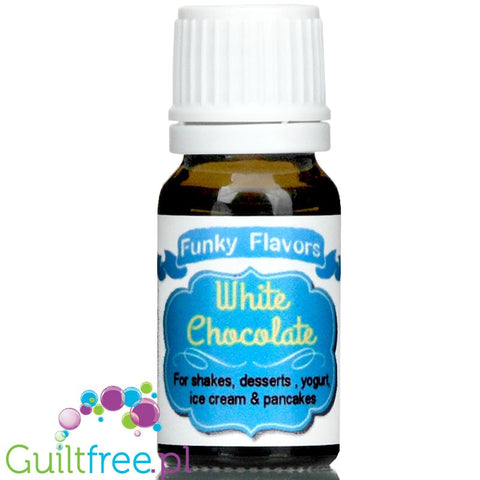 Funky Flavors White Chocolate liquid food flavoring, sugar & sweetener free