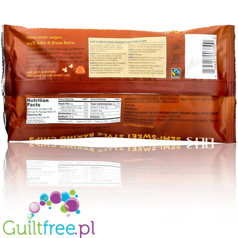 Lily's Sweets Semi Sweet Stevia Baking Chocolate Chips, No Sugar Added