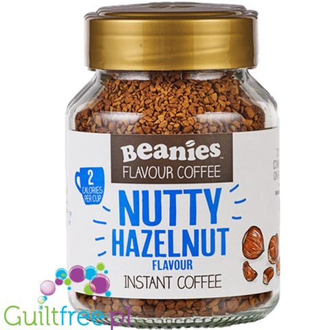 Beanies Nutty Hazelnut instant flavored coffee 2kcal pe cup