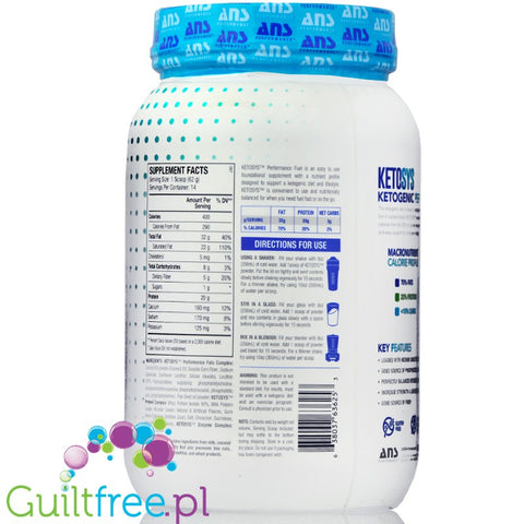ANS Performance Ketosys Ketogenic Performance Fuel Vanilla Chai