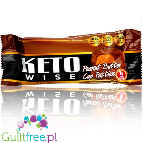 Healthsmart Keto Wise Fat Bomb, Peanut Butter Cup Patties