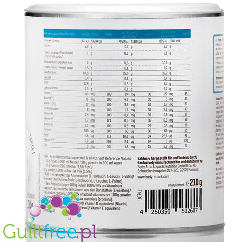 Body Attack protein wanilla pudding