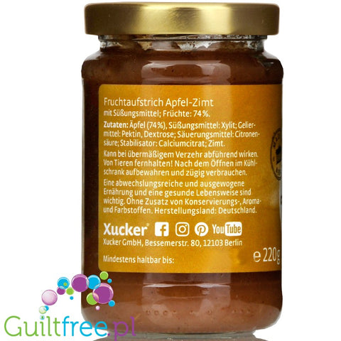 Xucker Apple & Cinnamon - fruit sugar free spread with xylitol