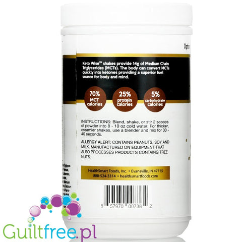 Healthsmart Keto Wise Meal Replacement Shake, French Vanilla