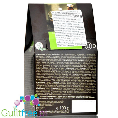 Belvas Hazelnut Truffles no sugar added hazelnut pralines