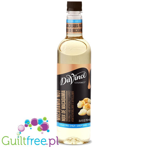 DaVinci Gourme Sugar Free Macadamia Nut Syrup 