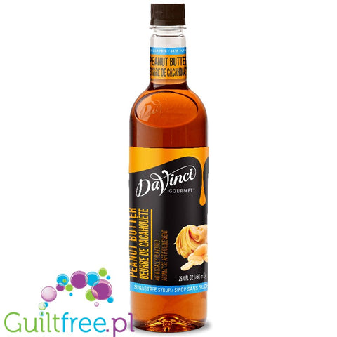 DaVinci Gourme Sugar Free Peanut Butter Flavor Syrup 