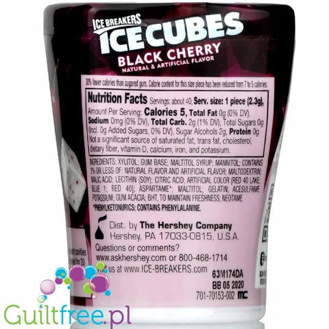 Ice Breakers Ice Cubes Black Cherry sugar free chewing gum