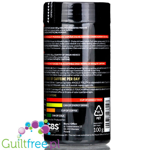 GBS Angel's Touch instant flavored coffee with caffeine boost