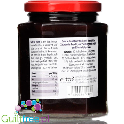 Sukrin Fruchtaustrich Waldfrucht, 80% Frucht 