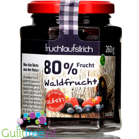 Sukrin Fruchtaustrich Waldfrucht, 80% Frucht 