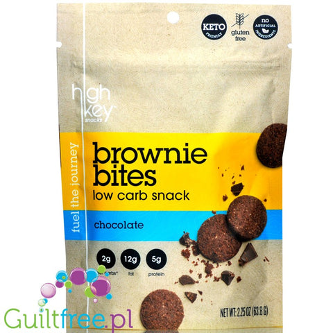 HighKey Snacks, Keto Brownie Bites, Chocolate