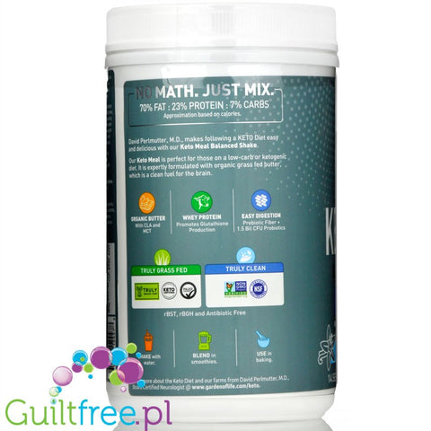 Garden of Life, Dr. Formulated Keto Meal Balanced Shake, Chocolate
