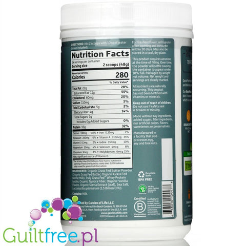 Garden of Life, Dr. Formulated Keto Meal Balanced Shake, Chocolate