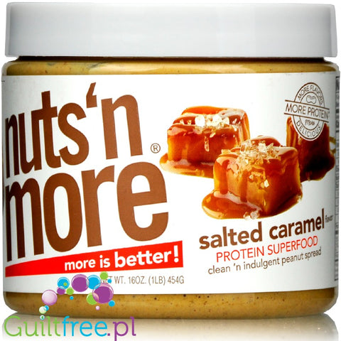 Nuts' n More Salted Caramel Peanut Butter with Whey Protein