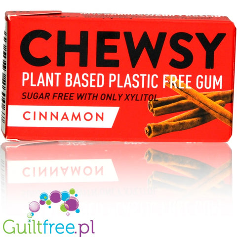 Chewsy Cinnamon sugar free chewing gum with xylitol