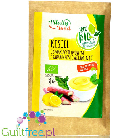 Vitally Food BIO Lemon & Rhubarb sugar free jelly without sweeteners