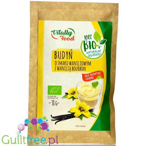 Vitally Food Vanilla Bourbon  sugar free pudding without sweeteners