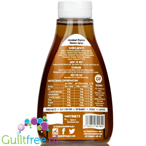 Skinny Food Hazelnut Praline zero calorie syrup