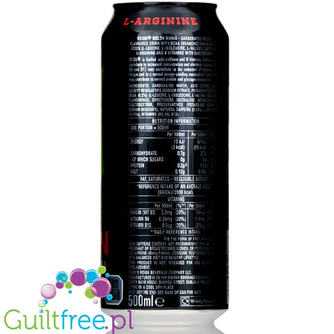 REIGN Total Body Fuel Melon Mania zero calorie & sugar free energy drink with BCAA