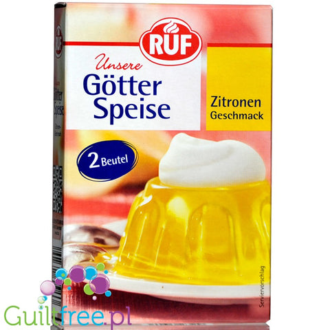 Dr. Oetker sugar-free, lemon-flavored jelly
