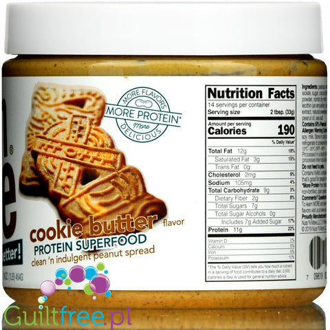 Nuts' n More Cookie Butter Peanut Butter with Whey Protein