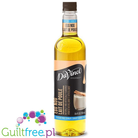 DaVinci Gourmet Syrup Sugar Free Egg Nog 750ml