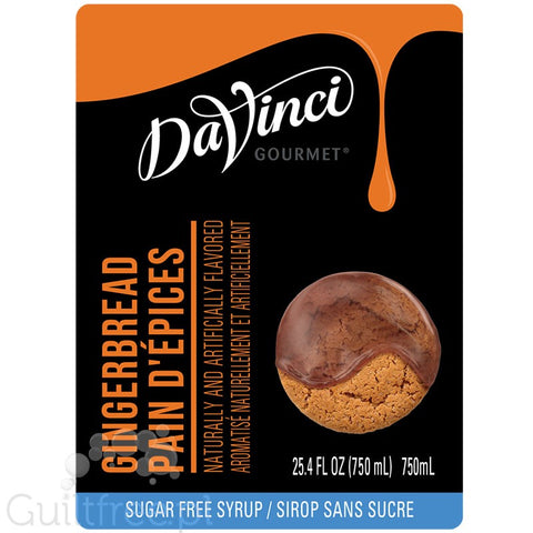 DaVinci Gourmet Syrup Sugar Free Gingerbread 750ml